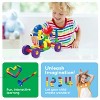 PICASSO-TILES Pipe Tube for Kids, 136PCS Wheel Construction STEM Building Blocks Educational Toy - 4 of 4
