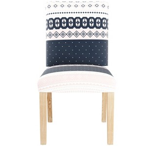 Dining Chair Nordic Sweater Navy Blush - Skyline Furniture, Nordic Sweater Blue Blush