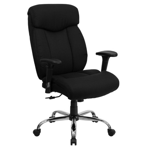 Emma And Oliver 400 Lb. Big & Tall High Back Black Fabric Ergonomic Office  Chair - Full Headrest : Target