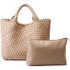 Generic Woven Bag for Women, Vegan Leather Tote Bag - 2 of 4