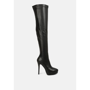 Confetti Stretch Pu High Heel Long Boots Women - 1 of 4