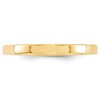 Black Bow Jewelry 2.5mm 14K White or Yellow Gold Flat Comfort Fit Band - 3 of 4