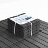 Maggift Carpet Tiles Interlocking Deck，Outdoor or Indoor Flooring for Patio, Bancony, Pool Side，Backyard，Play Area，Black, 35.4"*35.4"0.79" - 4 of 4