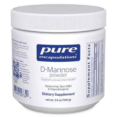 Pure Encapsulations D-Mannose Powder - for Urinary Tract Support - Urinary Tract Support & Bladder Health* - Easy Dissolve - Non-GMO & Vegan
