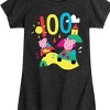 Girls' - Peppa Pig - George 100 Days of School Cars Fitted Short Sleeve Graphic T-Shirt - 2 of 4