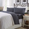 Ultra-Soft Cotton Heathered Melange Jersey Knit Sheet Set - Great Bay Home - 2 of 4