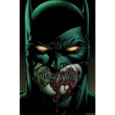 Trends International DC Comics Batman - Batman with Stitched Lips Framed Wall Poster Prints