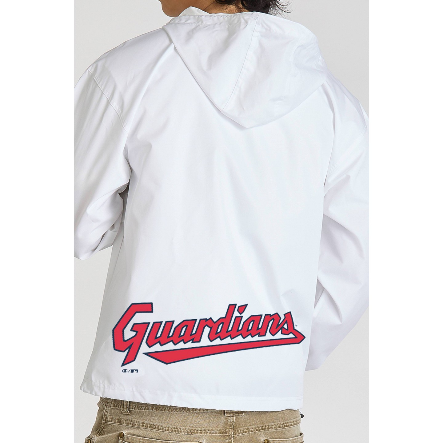 Мужская куртка MLB Cleveland Guardians Champion White Packable, цвет: Белый — фото 3