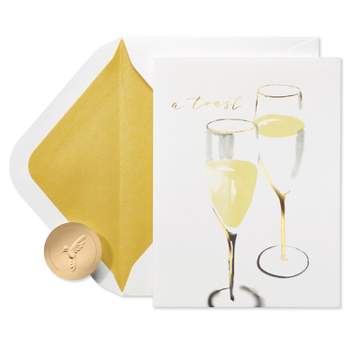 Wedding Cards Champagne Glasses - PAPYRUS
