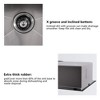JUJABU Drop-In Stainless Steel Kitchen Sink with Accessories (Pack of 5) -33"x22"x10" - 4 of 4