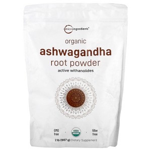 Micro Ingredients Organic Ashwagandha Root Powder, 2 lb (907 g) - 1 of 2