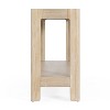 Okak Modern Console Table with Wood Veneer, Minimalist Entryway Table with Round Corner Design, Accent Table for Hallway, Living Room - 4 of 4