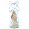 Allegra K Women's Strappy Kitten Heel Lace-Up Sandals - 3 of 4