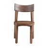 Set of 2 Arcadia Dining Chairs Brown - Treasure Trove Accents: Acacia Frame, No Assembly, Spot Clean - 2 of 4