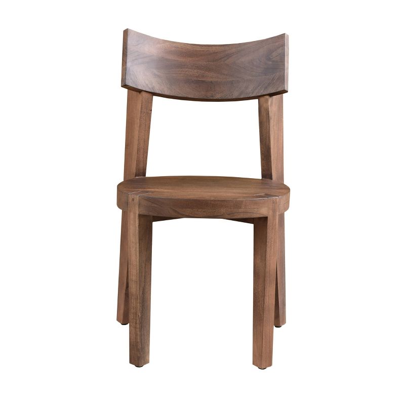 Set of 2 Arcadia Dining Chairs Brown - Treasure Trove Accents, 3 of 9