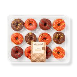 Harvest Iced Mini Donuts - 8oz/12ct - Favorite Day™