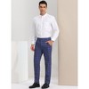 INSPIRE CHIC Men's Casual Flat Front Stretch Business Plaid Pattern Pants - 4 of 4