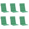 vidaXL Highback Chair Cushion Set of 6 Anthracite Fabric (100% polyester) - 3 of 4