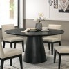 59" Froja Dining Table Black Finish - Acme Furniture: Round, Wood Composite, Seats 4 - 4 of 4