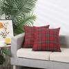 Unique Bargains Festive Plaid Scottish Tartan Pillow Covers 2 Pcs - 3 of 4