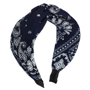 Unique Bargains Women's Knotted Wide Headband 2.44" Wide 1 Pc - 1 of 4