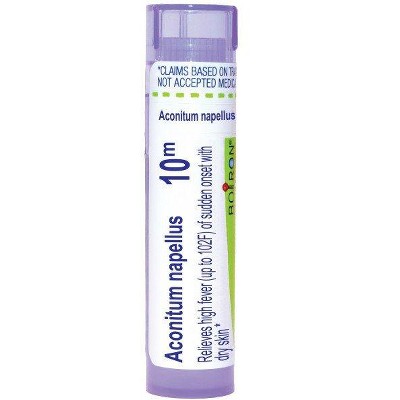 Aconitum Napellus 10M by Boiron Homeopathic Single Medicine For Cough, Cold & Flu  -  80 Pellet