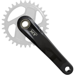 Shimano Deore XT FC-M8200 Crankset - 160mm, 1x, Direct Mount, Hollowtech II Hollow-Forged Crankarms, Black - 1 of 2