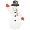 Aghana Digitals Multicolor Oxford Fabric LED Lighted Inflatable Snowman, 316.9" Tall with Quick - 4 of 4