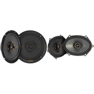Kicker 51KSC6804 KS-Series 6x8" Coaxial Speakers with .75" tweeters w/ 51KSC6704 6.75" Coaxial Bundle - 1 of 4