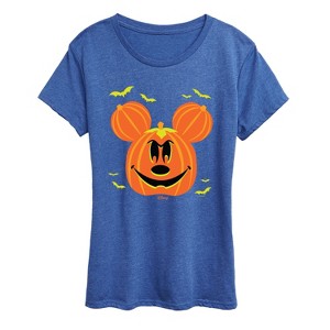 Women's - Disney - Pumpkin Mouse Short Sleeve Graphic T-Shirt - 1 of 4