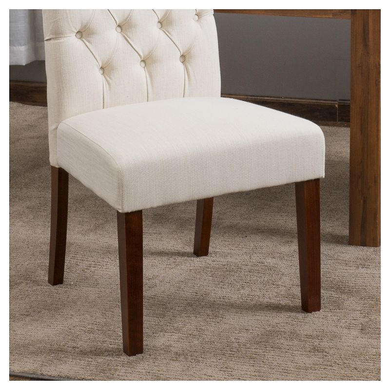 Set of 2 Leorah Tall Back Tufted Dining Chair - Christopher Knight Home, 3 of 8
