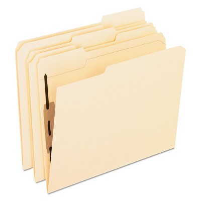 Pendaflex Folders with Two Bonded Fasteners 1/3 Cut Top Tab Letter Manila 50/Box M13U13