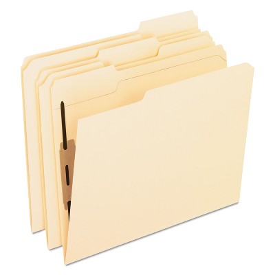 Pendaflex Folders with Two Bonded Fasteners 1/3 Cut Top Tab Letter Manila 50/Box M13U13