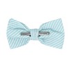 Jacob Alexander Men’s Seersucker Striped Pre-Tied Clip-On Bow Tie - 2 of 4