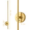 POWLIG LED Dimmable Aluminum Wall Sconce with 350 Degree Rotation (Set of 2) - 4 of 4