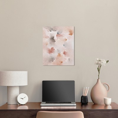 Boho Abstract Watercolor Canvas in Earthy Tones, 16" x 20"
