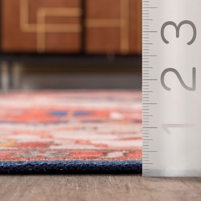 Eco-Friendly Reversible Rust Washable Area Rug, 3' x 5'