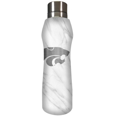 NCAA Kansas State Wildcats 20oz Marble Curve Stainless Steel Water Bottle