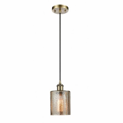 Cobbleskill - 1 Light Cord Hung Mini Pendant In Industrial Style-8 Inches Tall and 5 Inches Wide
