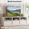 70-Inch Mid-Century Modern TV Stand: Heavy-Duty Media Console for 85” TVs with Storage Drawer & Open Shelves - 3 of 4