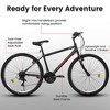 YONWAY 26 Inch Mountain Bike, Carbon Steel Mountain Bike 21-Speed Dual V-Brake, Front amd Rear Dual Shock Absorption for Trail and Short Trip - 2 of 4