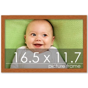 PosterPalooza | Modernist Brown Picture Frame - UV Acrylic, Backing Board, Hanging Hardware Included - 1 of 4