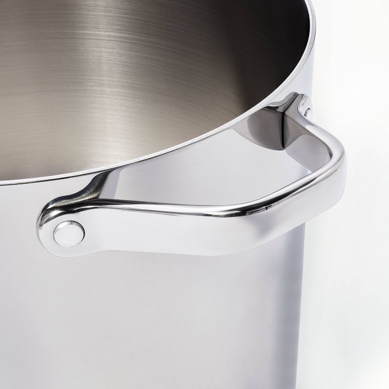 16qt Stainless Steel Stock Pot Silver - Figmint&#8482;, 5 of 10