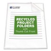 C-Line Poly Project Folders, Letter Size, Clear, 25/Box - 3 of 4