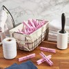 Juvale 100-Count Pink Wooden Clothes Pins 4" for Laundry & Decorate Photos/ Pictures/ Postcards, Clothespins for Baby Shower - 2 of 4