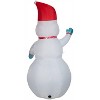 Gemmy Christmas Inflatable Color Changing Iridescent Snowman, 9 ft Tall, Multi - 4 of 4
