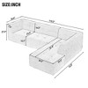 NicBex Upholstered Modular Sectional Sofa Modern Chenille Fabric Comfy L-Shaped Sofa Couch Convertible Minimalist Sofa for Living Room - 3 of 4