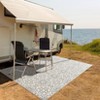 Outdoor Area Rug 5x8 Washable Floor Cover Vintage Floral Low Pile Ultra-Thin Rustic Indoor Carpet - 2 of 4