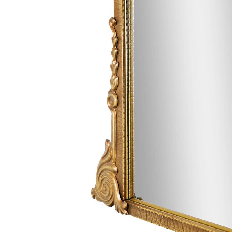 23&#34; x 29.5&#34; Arch Ornate Metal Accent Wall Mirror Antique Gold - Head West, 5 of 8