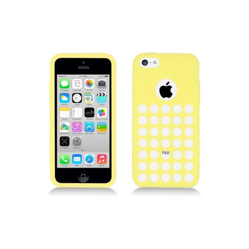 Aimo Lite Circles Skin Cover for Apple iPhone 5C - Yellow, 1 of 4